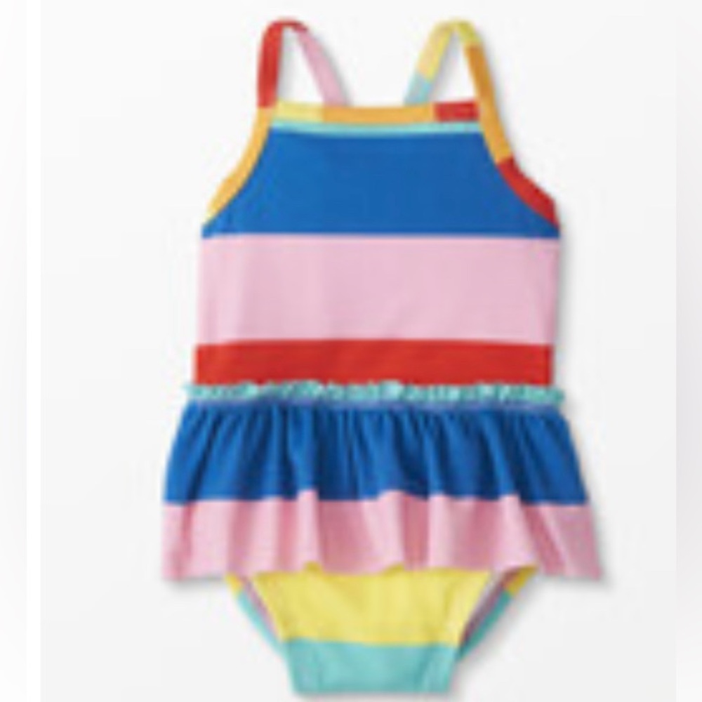 Hanna Andersson recycled skirted one piece bathing suit